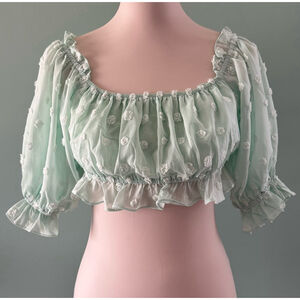 Women's TwentyTen Green Crop Top Size S